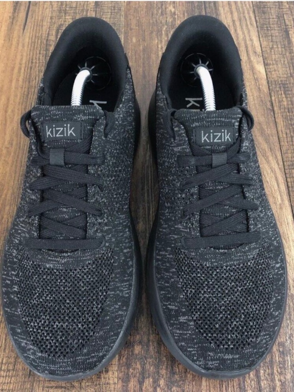 Kizik Lima Hands Free Knit Sneaker Womens Size 9.5 / Mens Size 8 Heathered Black